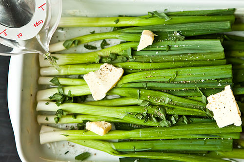 Molly Stevens' Sweet Braised Whole Scallions