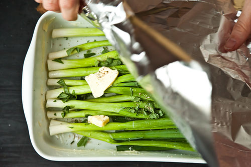 Molly Stevens' Sweet Braised Whole Scallions