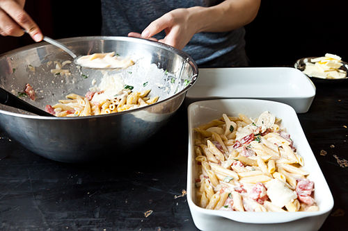 Al Forno's Penne with Tomato, Cream & Five Cheeses