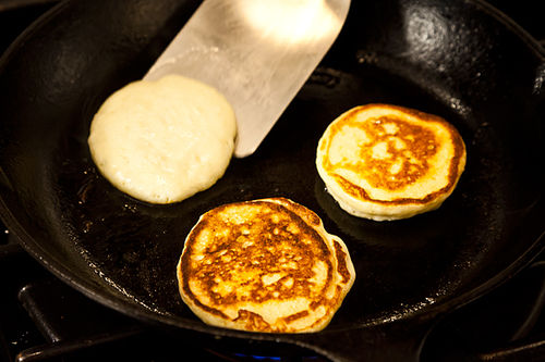 Ricotta Hotcakes with Maple Butter