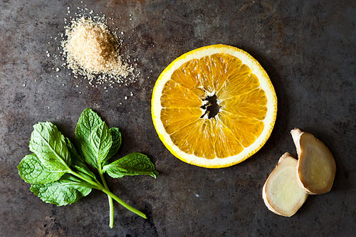 Orange Ginger Mint Sodas