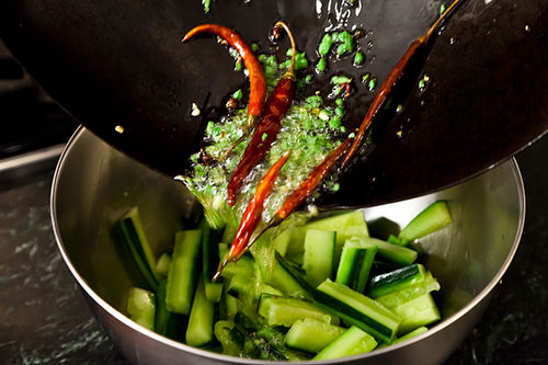 Jeffrey Alford & Naomi Duguid's Spicy Cucumber Salad