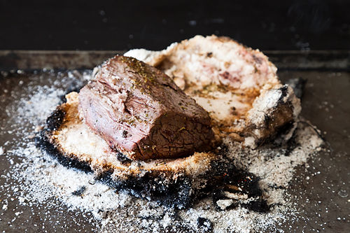 Steven Raichlen's Salt-Crusted Beef Tenderloin Grilled in Cloth (Lomo al Trapo)