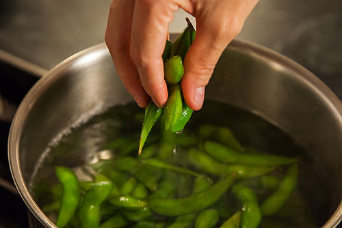 Black Bean Orange Peel Edamame