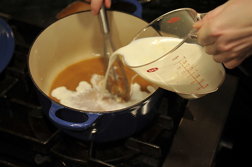 Caramel Rice Pudding with Brown Butter and Creme Fraiche