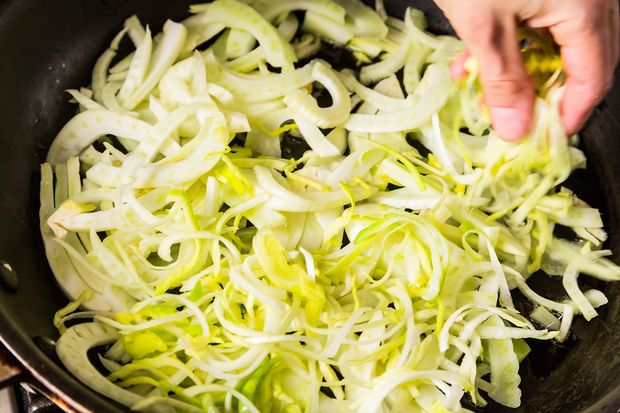 Caramelized Fennel, Leek, and Orange Salad