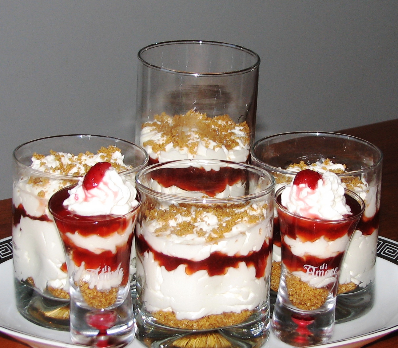 Cherry Cheesecake Verrines recipe on