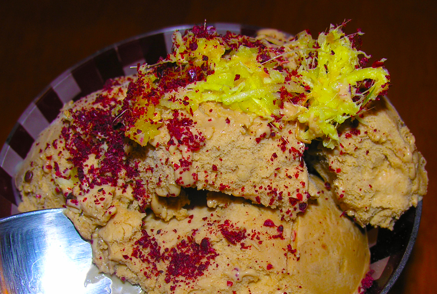 Spiced persimmon ice cream recipe on