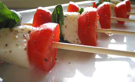 Skewered Insalata Caprese