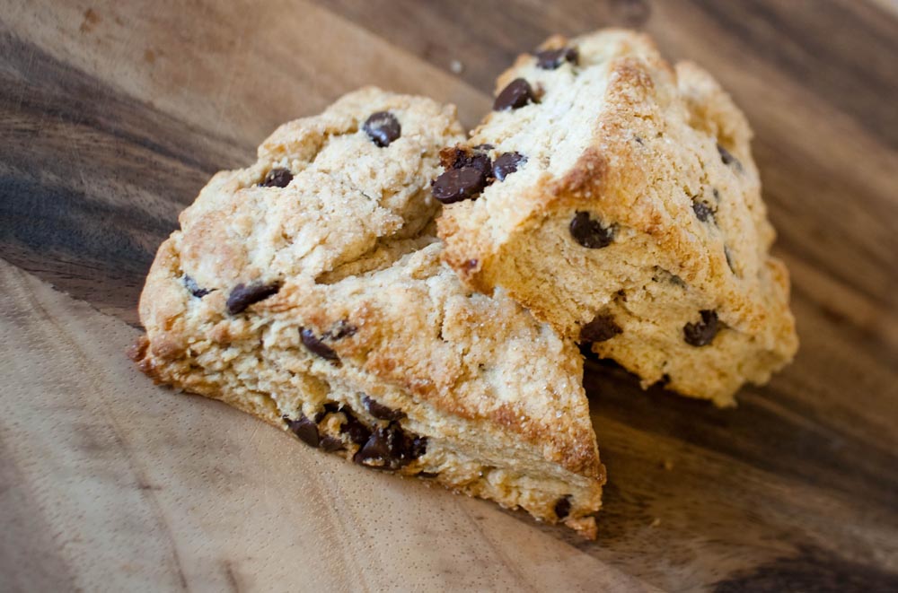 Sour Cream Chocolate Chip Scones