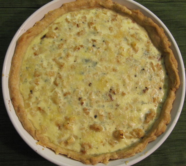 Quiche in Winter White and Blue recipe on