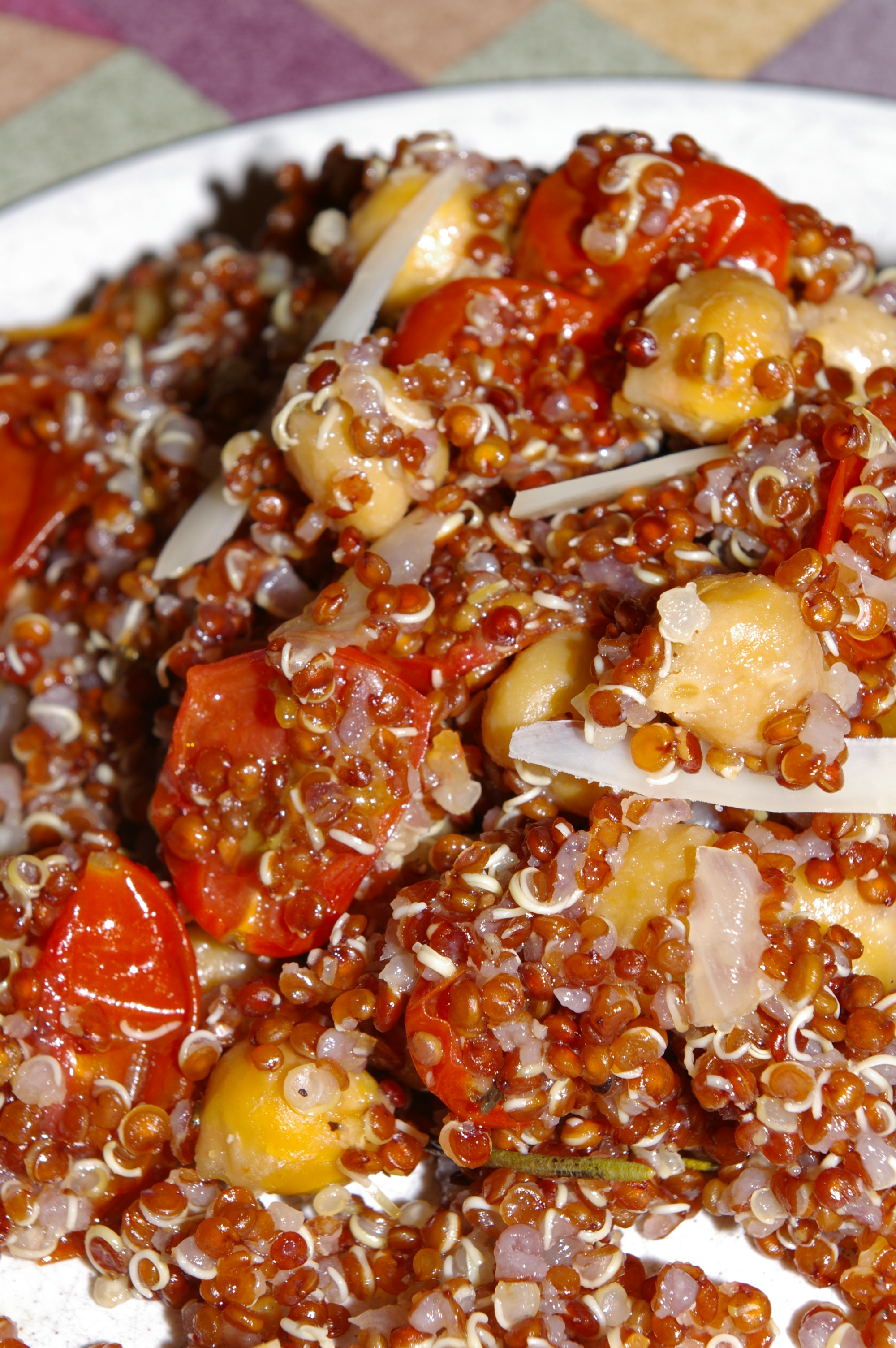 Heirloom Red Quinoa with Roasted Tomatoes and Chick Peas Recipe on Food52