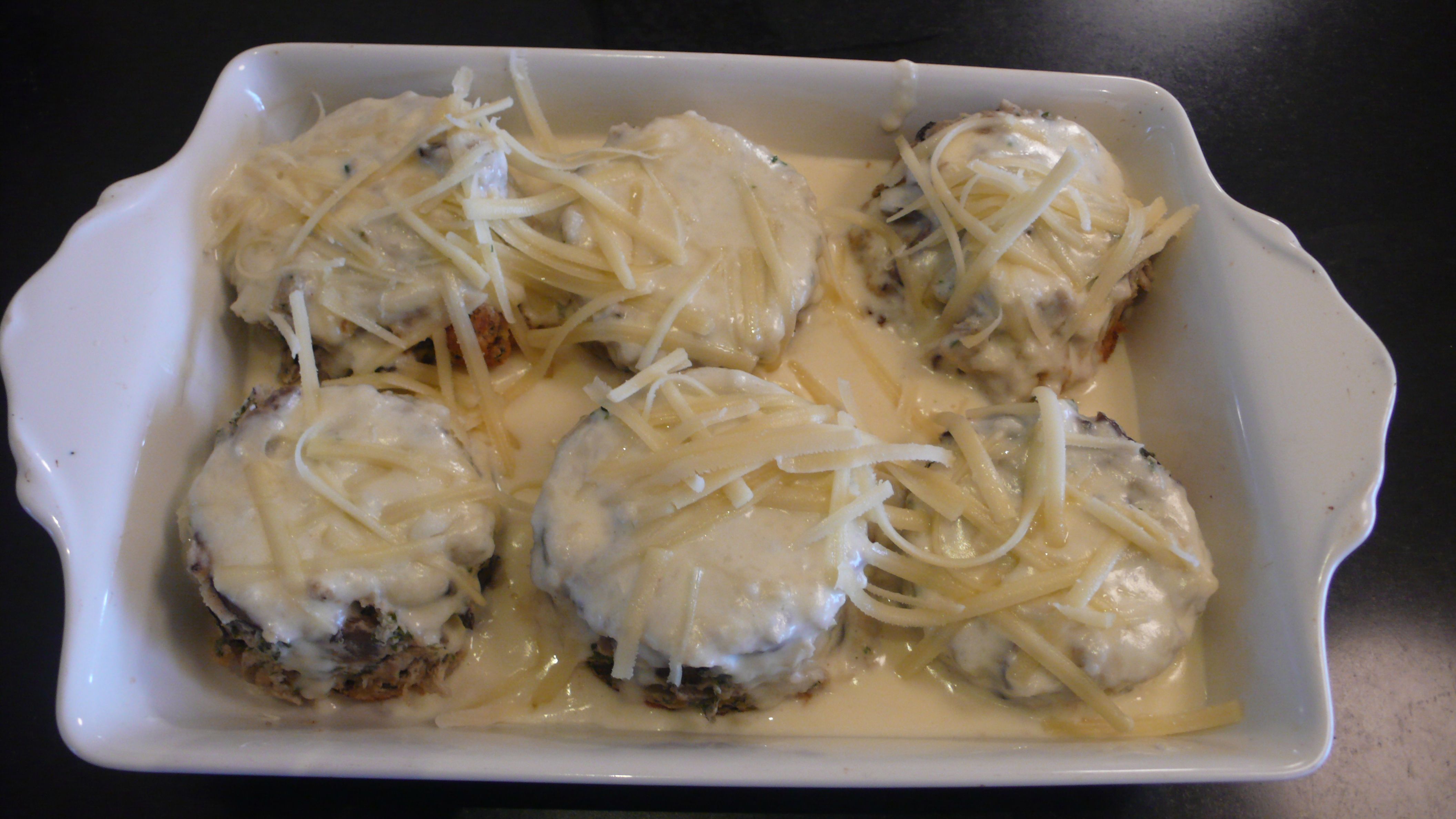 TWICE BAKED MUSHROOM SOUFFLE'S