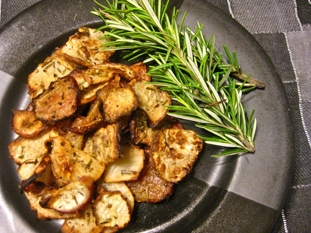 Rosemary Turnip and Beet Chips