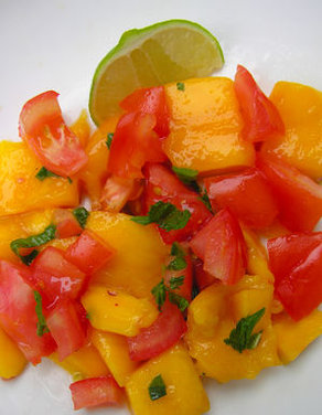 Simplified Mango and Tomato Salad Recipe on Food52