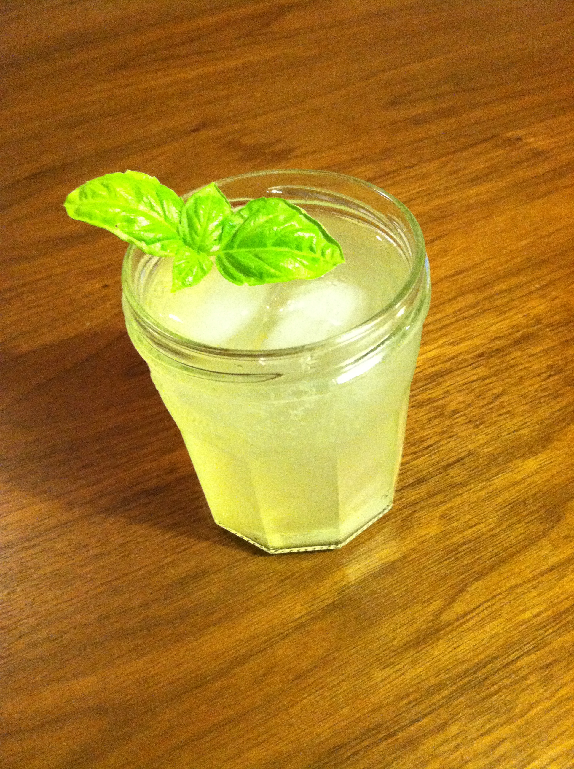 Lemon, Ginger, Basil Cooler recipe on