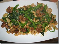 Broccoli Rabe, Sausage and Cannellini Beans