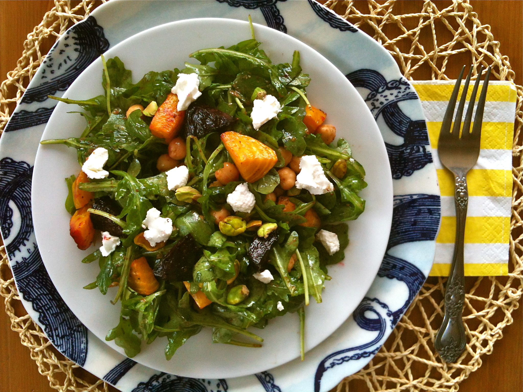 Roasted Beet and Arugula Salad