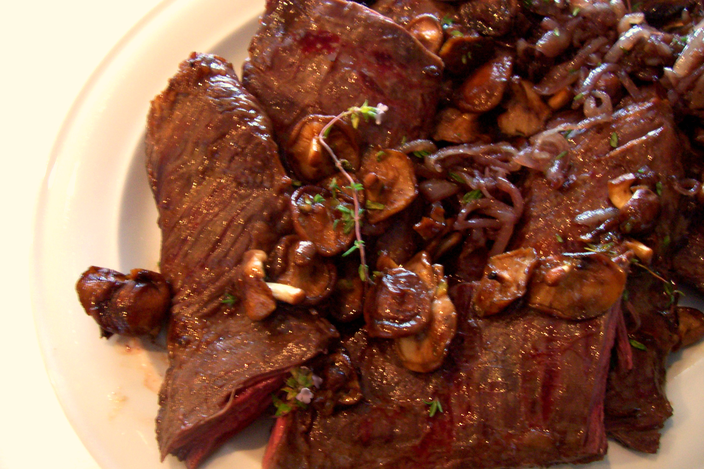 Soy Marinated Skirt Steak with StirFried Wild Mushrooms Recipe on Food52