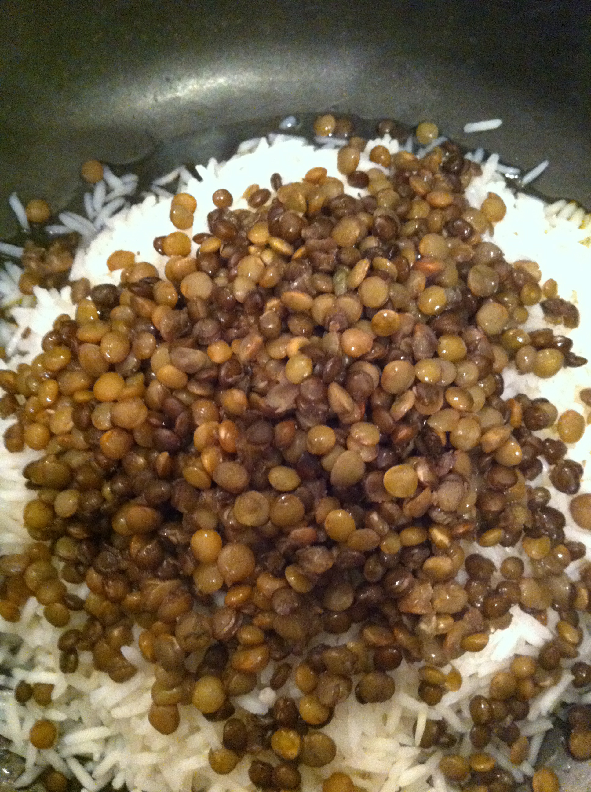 mashan's spiced (steamed) lentil rice with cinnamon dates recipe on