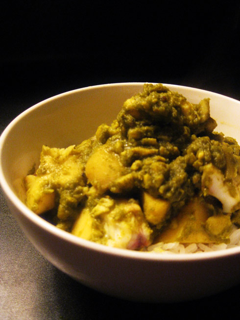 Hara Masala Pomfret- Indian Green Curry with Fish