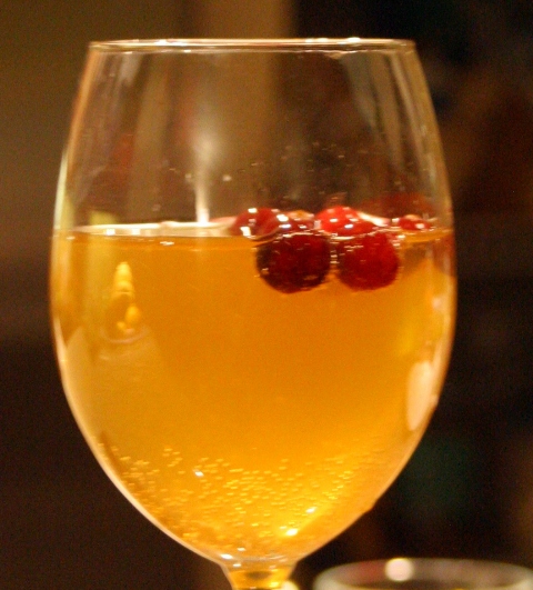 Chilled Spiced and Bubbly Cider Punch