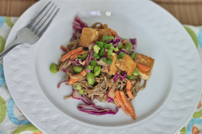Soba Noodles and Tofu with Spicy Peanut Sauce