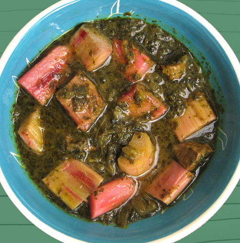 Khoresh 'eh Rivas -- Persian Rhubarb Stew