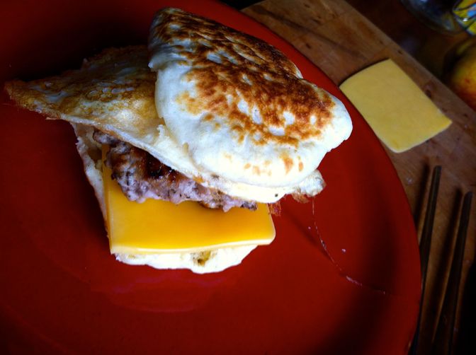 English Muffin with Sausage and Egg