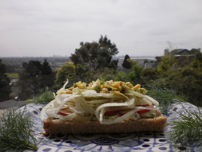 Spring Fennel Sandwiches