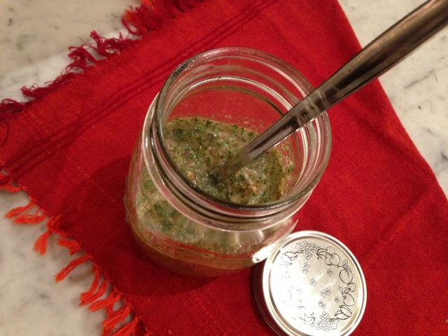Vinegar based mint chutney