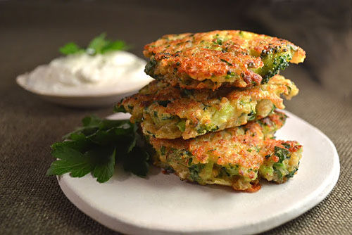Broccoli Cheddar Jalapeno & Quinoa Fritters