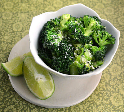 Thai-Style Broccoli with Ginger, Coconut Milk & Lime ~ Light & Flavorful