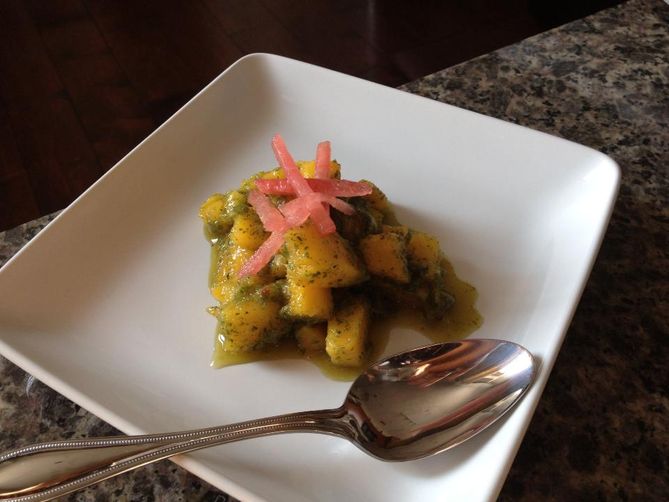 Culantro and Mango Salsa