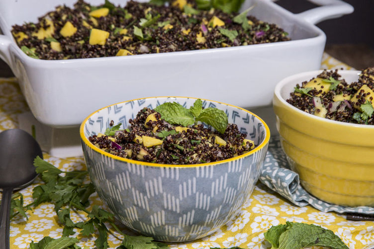 Black Quinoa Salad with Mango and Avocado