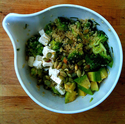 Lemony Quinoa Broccoli Salad