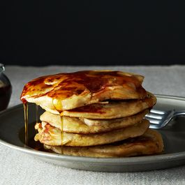 Fruit-Laden, Whole-Grain Pancakes