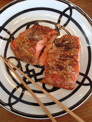 Wasabi & Ginger Roasted Salmon