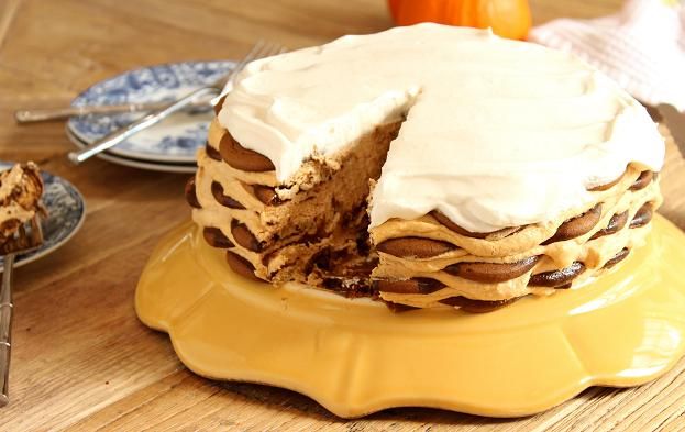 Ginger Snap Pumpkin Icebox Cake