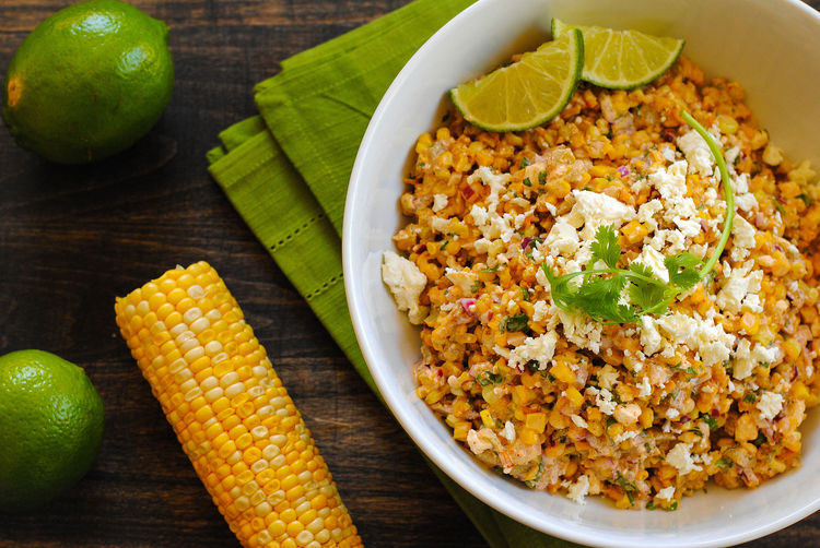 Roasted Mexican Street Corn Salad
