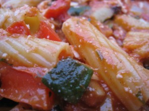 Baked Rigatoni With Roasted Vegetables