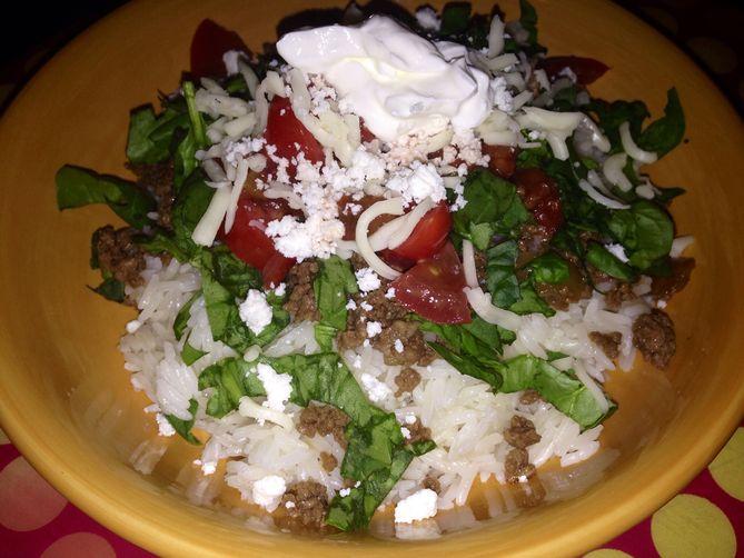 Taco Rice or Takoraisu, Tex-Mex Japanese Fusion