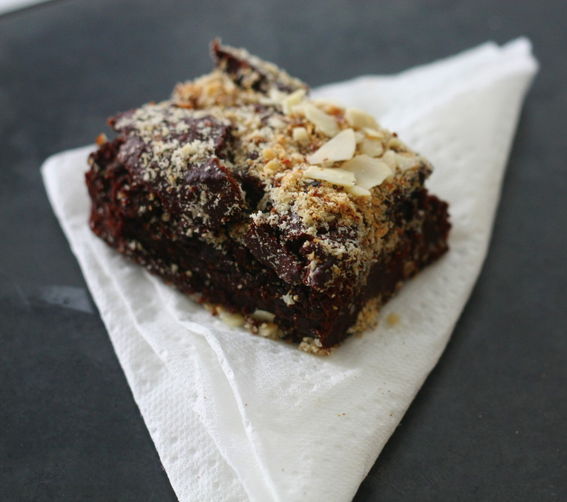 Mexican chocolate chickpea brownie