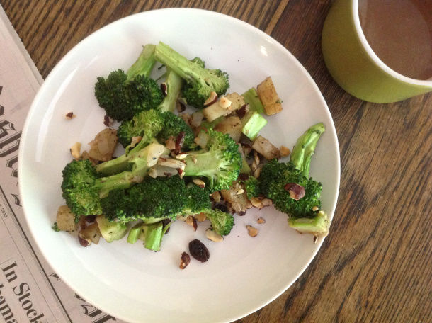 Indian Spiced Broccoli and Potato Hash