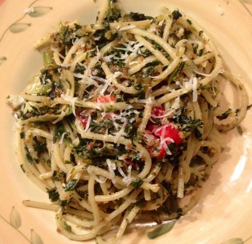 Artichoke and Roasted Red Pepper Pasta