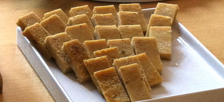 5-Minute Rosemary Sea Salt Farinata squares