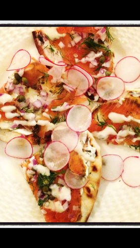 Smoked Salmon "Flatbread"