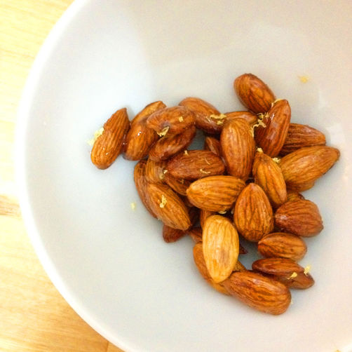Candied Almonds with Lemon Zest