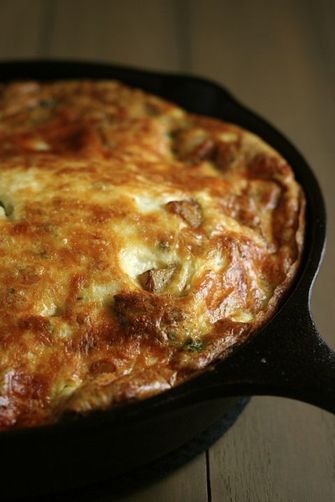 Potato, Tomato, and Smoked Mozzarella Frittata