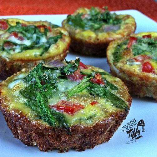 Plantain Crusted Egg Cups